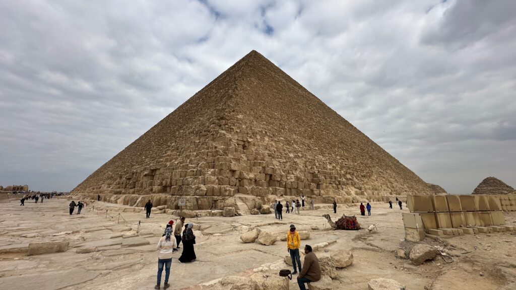 Great Pyramid of Giza seen up close during my visit